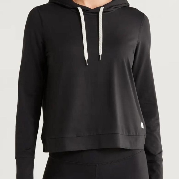 Vuori Sweaters - Vuori Women's Black and Grey Hoodie